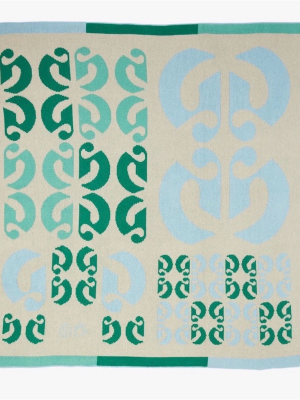 Glossier Fields Greens Blanket